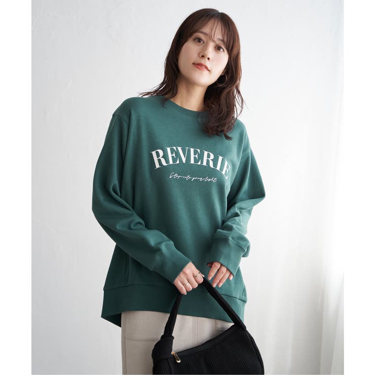 グリーン | 裏毛ロゴフォトスウェット | ikka 