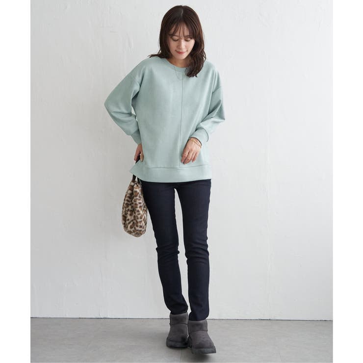 GOKU楽カットソー フェイクスエード裾スリットプルオーバー | ikka  | 詳細画像20 