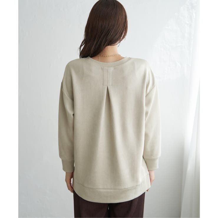 GOKU楽カットソー フェイクスエード裾スリットプルオーバー | ikka  | 詳細画像29 