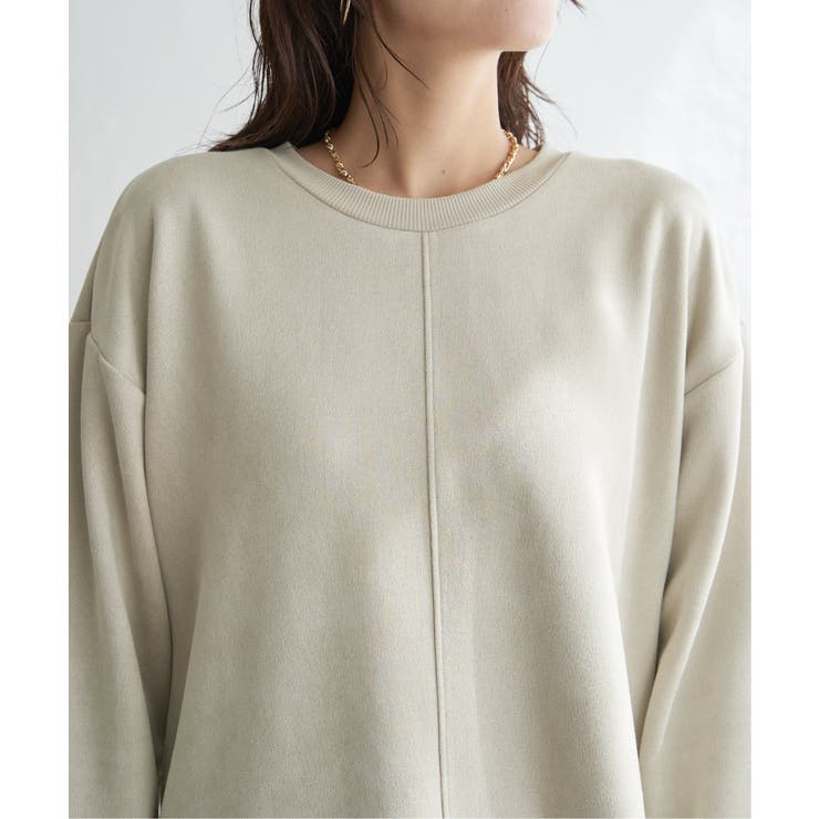 GOKU楽カットソー フェイクスエード裾スリットプルオーバー | ikka  | 詳細画像31 