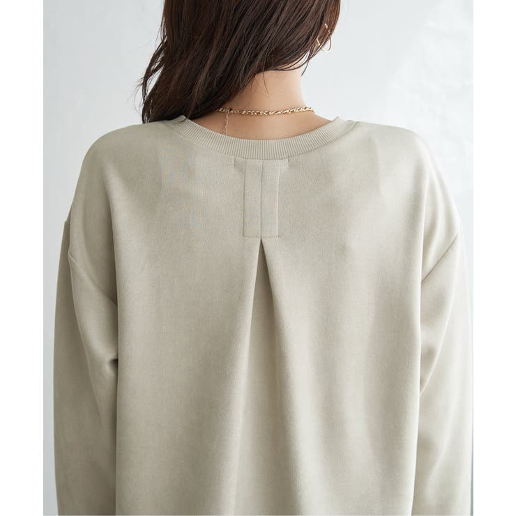 GOKU楽カットソー フェイクスエード裾スリットプルオーバー | ikka  | 詳細画像34 