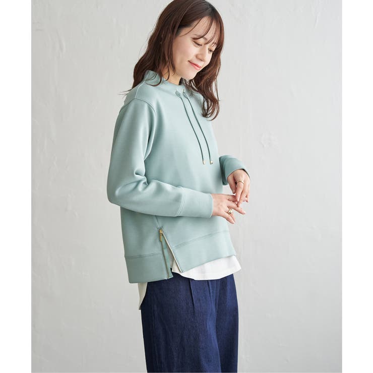 ミントグリーン | GOKU楽カノコダンボールプルオーバー | ikka 