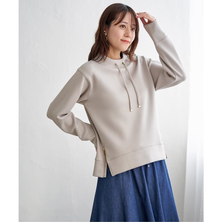 グレージュ | GOKU楽カノコダンボールプルオーバー | ikka 