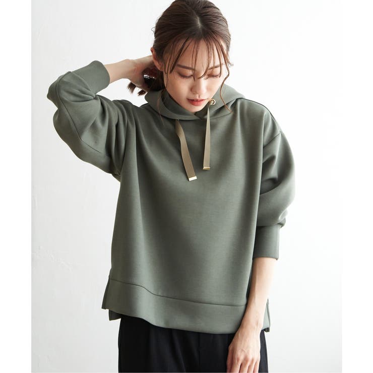 GOKU楽ダンボールニットフードパーカー | ikka  | 詳細画像16 