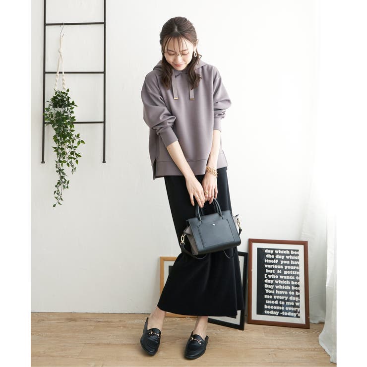 GOKU楽ダンボールニットフードパーカー | ikka  | 詳細画像24 