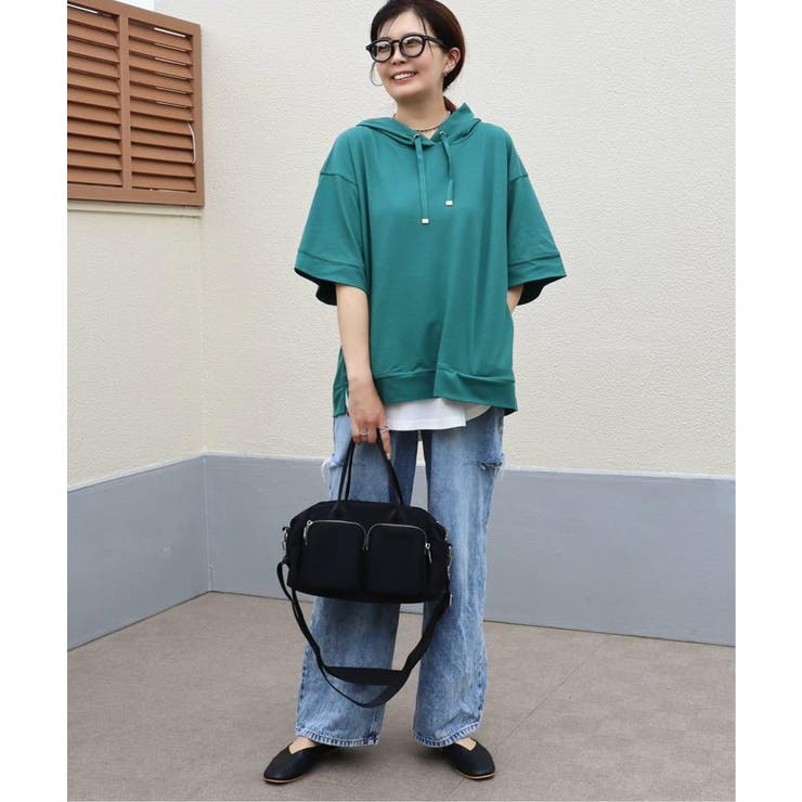 【雑誌InRed6月号掲載】コットンUSAミニワッフルポケ付きパーカー | ikka  | 詳細画像5 