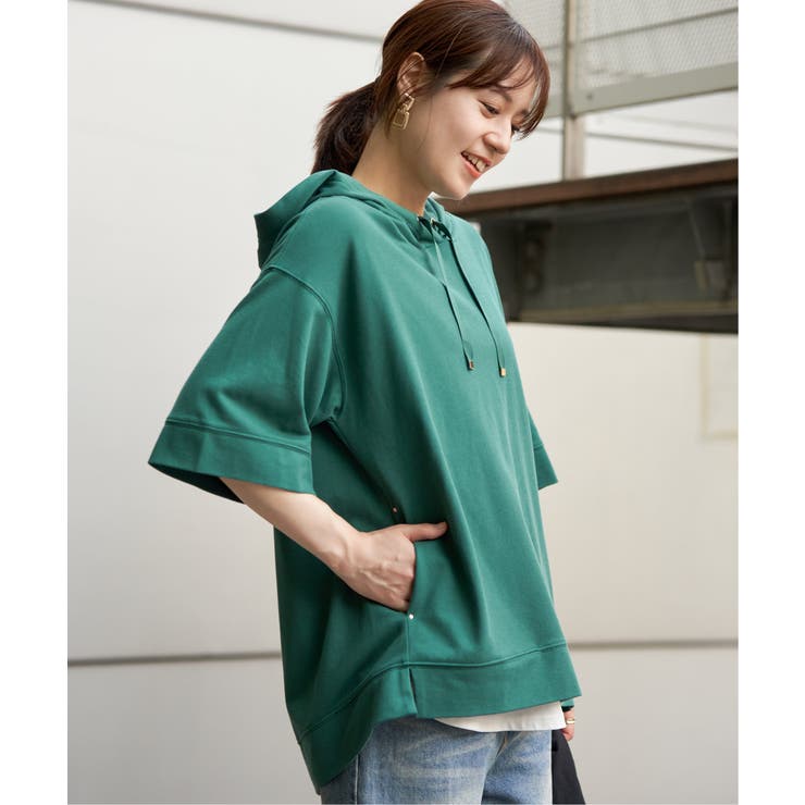 【未使用品】　ミエコウエサコ　 コットン　ウール　パーカー Goodwear グッドウェア 2W7-0519 USAコットン プルオーバー