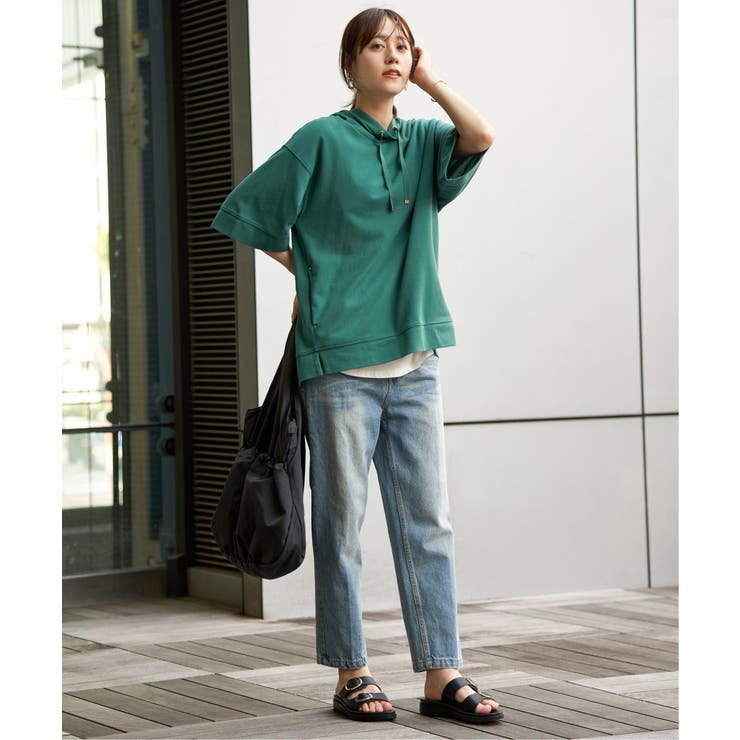 【雑誌InRed6月号掲載】コットンUSAミニワッフルポケ付きパーカー | ikka  | 詳細画像11 