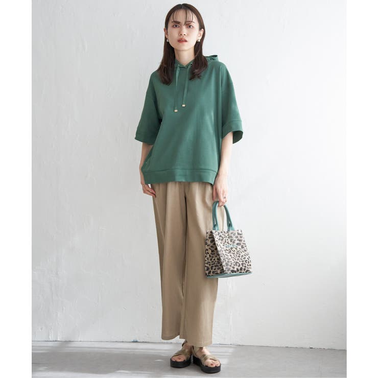 【雑誌InRed6月号掲載】コットンUSAミニワッフルポケ付きパーカー | ikka  | 詳細画像15 