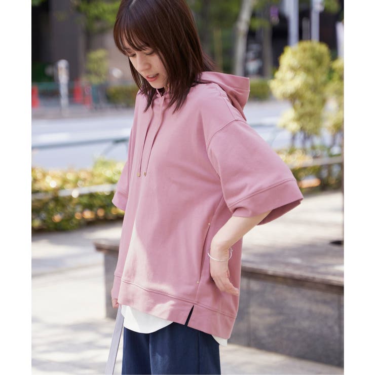 【雑誌InRed6月号掲載】コットンUSAミニワッフルポケ付きパーカー | ikka  | 詳細画像16 