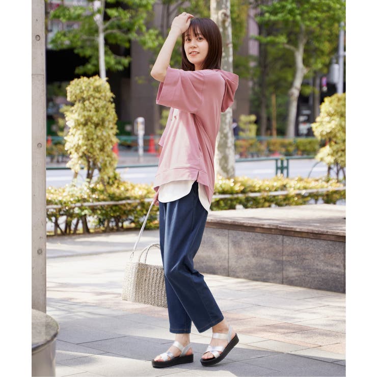 【雑誌InRed6月号掲載】コットンUSAミニワッフルポケ付きパーカー | ikka  | 詳細画像19 