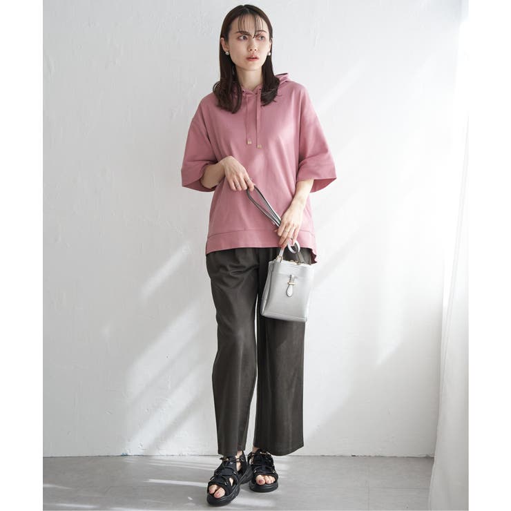 【雑誌InRed6月号掲載】コットンUSAミニワッフルポケ付きパーカー | ikka  | 詳細画像22 