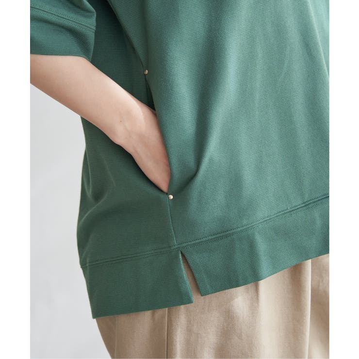 【雑誌InRed6月号掲載】コットンUSAミニワッフルポケ付きパーカー | ikka  | 詳細画像35 