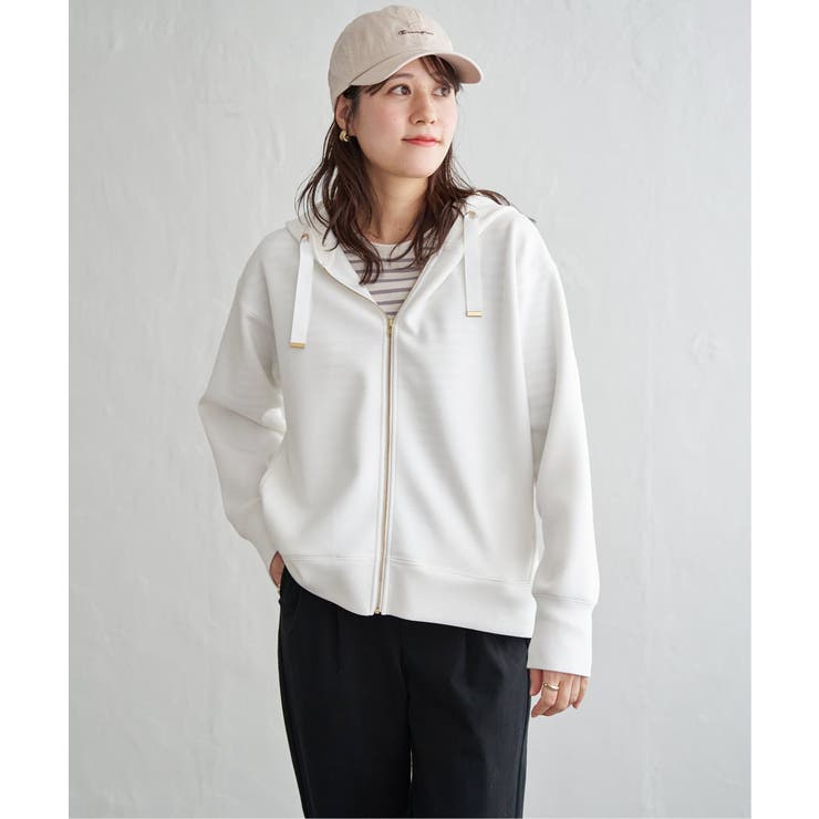 オフホワイト | GOKU楽カノコダンボールパーカ | ikka 