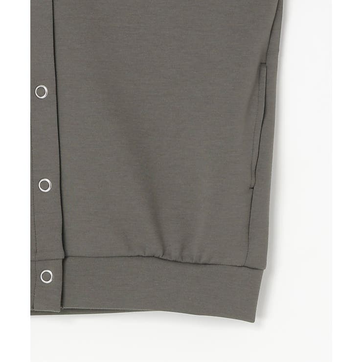 【洗濯機で洗える】ダンボールニットノーカラーカーディガン | ikka  | 詳細画像5 