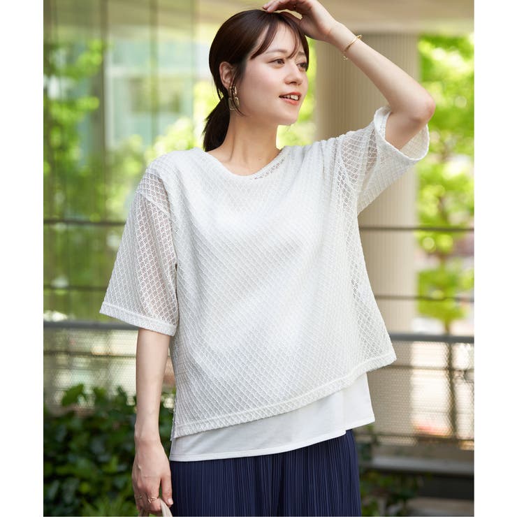 【雑誌InRed6月号掲載】レースアンサンブルプルオーバー【2点セット 親子コー… | ikka  | 詳細画像6 