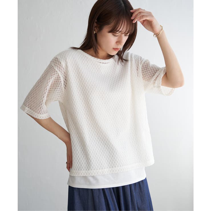 【雑誌InRed6月号掲載】レースアンサンブルプルオーバー【2点セット 親子コー… | ikka  | 詳細画像10 