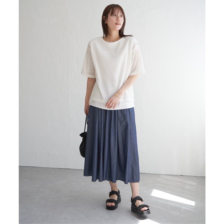 【雑誌InRed6月号掲載】レースアンサンブルプルオーバー【2点セット 親子コー… | ikka  | 詳細画像11 