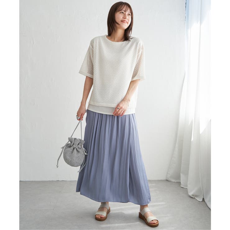 【雑誌InRed6月号掲載】レースアンサンブルプルオーバー【2点セット 親子コー… | ikka  | 詳細画像12 