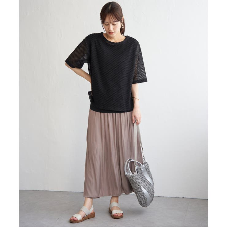 【雑誌InRed6月号掲載】レースアンサンブルプルオーバー【2点セット 親子コー… | ikka  | 詳細画像17 