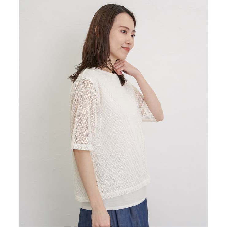 【雑誌InRed6月号掲載】レースアンサンブルプルオーバー【2点セット 親子コー… | ikka  | 詳細画像25 