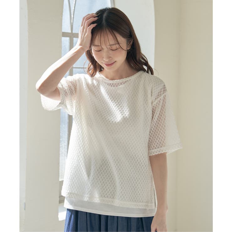 【雑誌InRed6月号掲載】レースアンサンブルプルオーバー【2点セット 親子コー… | ikka  | 詳細画像3 