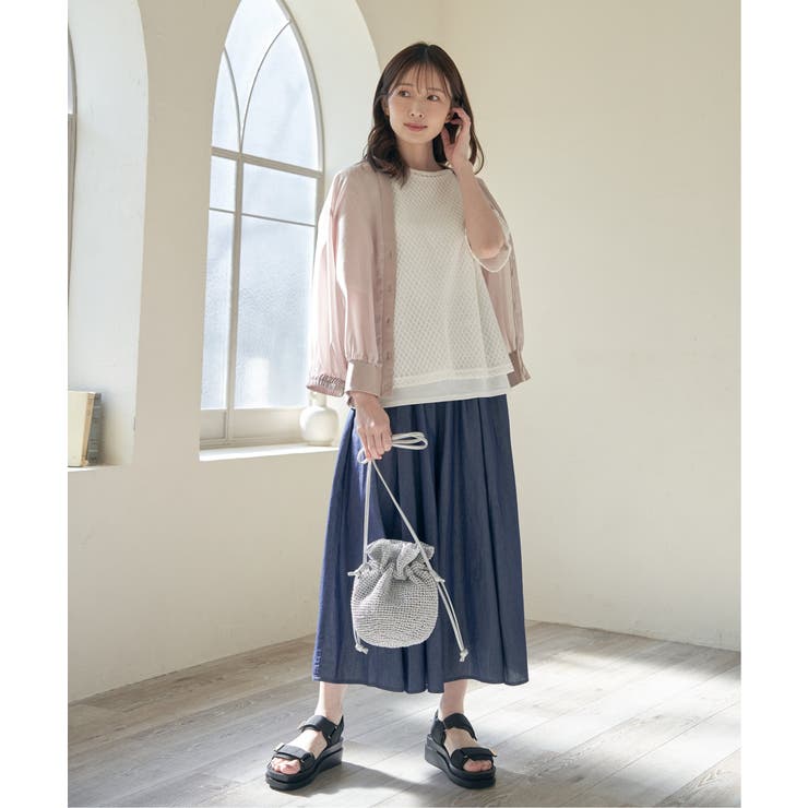 【雑誌InRed6月号掲載】レースアンサンブルプルオーバー【2点セット 親子コー… | ikka  | 詳細画像4 