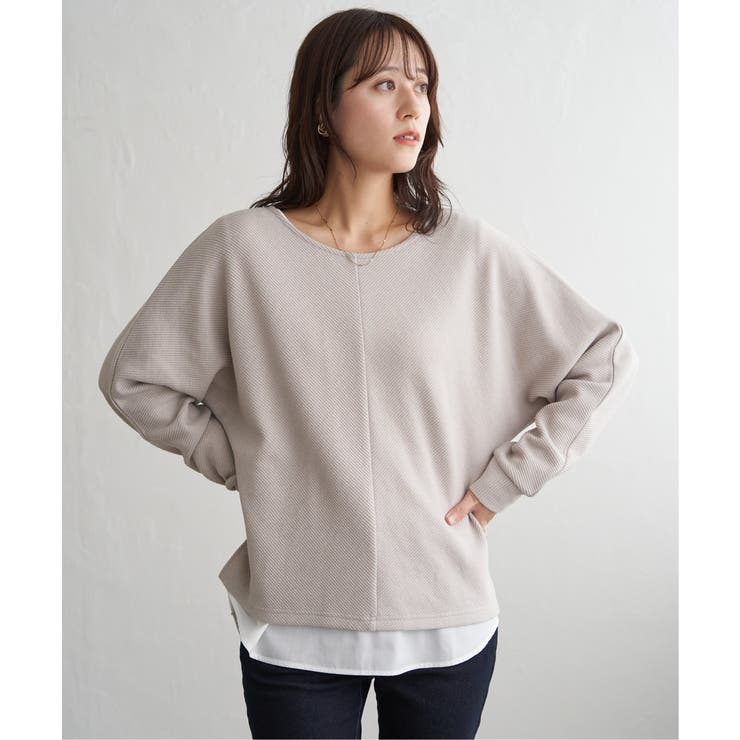 ベージュ | サカリバプルオーバーアンサンブル | ikka 