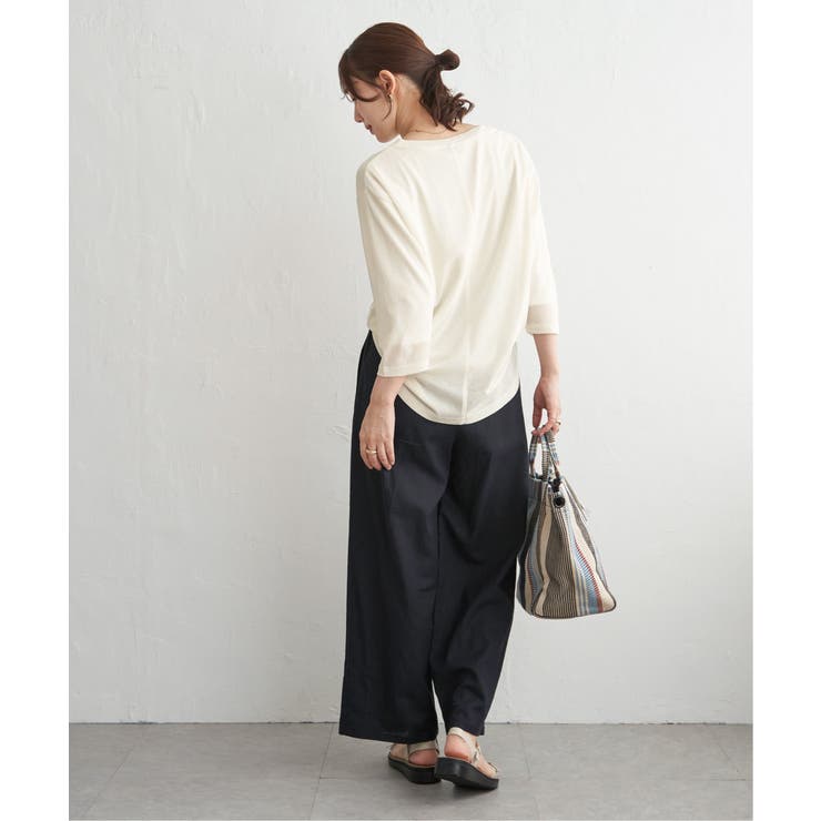 【2点セット】シア?ロゴプリント 7分袖プルオーバーセット | ikka  | 詳細画像10 