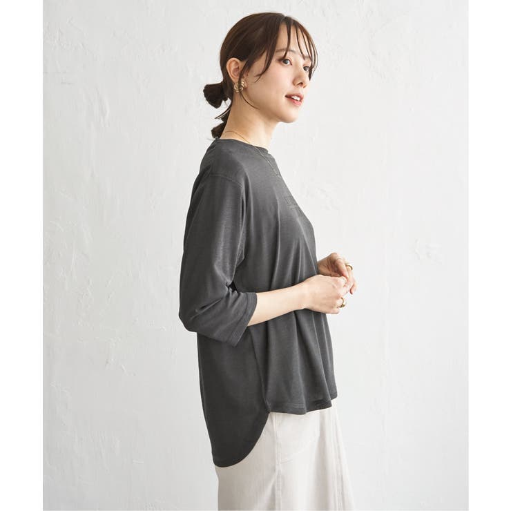 【2点セット】シア?ロゴプリント 7分袖プルオーバーセット | ikka  | 詳細画像20 