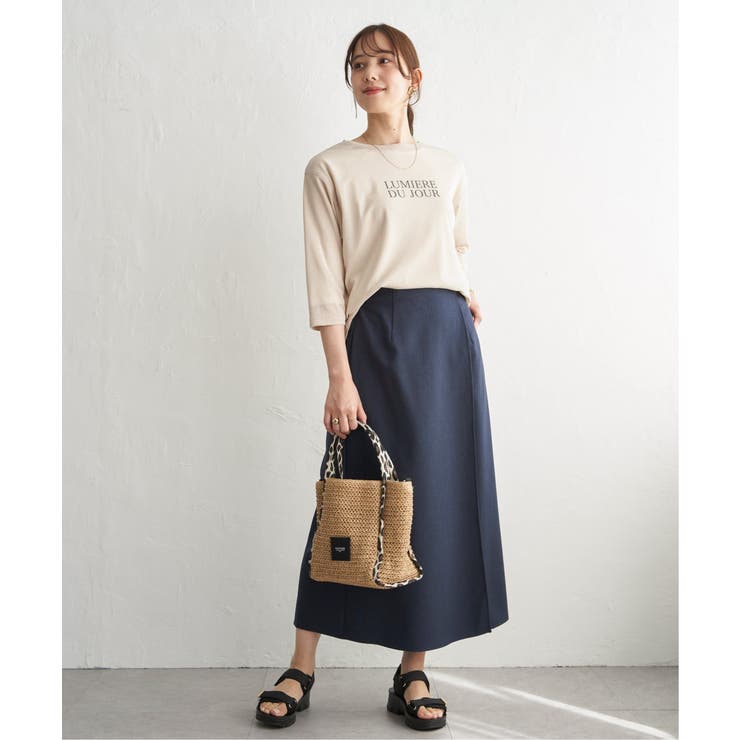 【2点セット】シア?ロゴプリント 7分袖プルオーバーセット | ikka  | 詳細画像24 