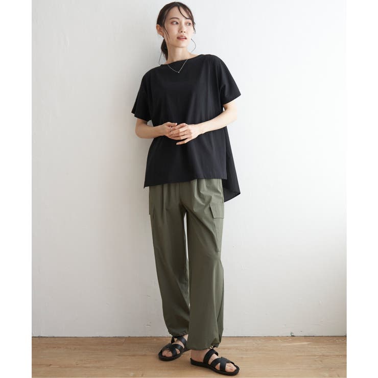 異素材サイドリボンチュニック | ikka  | 詳細画像6 