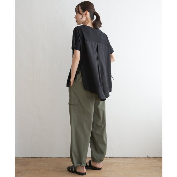 異素材サイドリボンチュニック | ikka  | 詳細画像7 