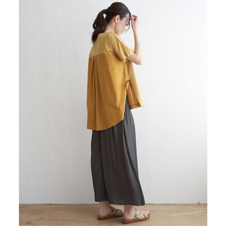 異素材サイドリボンチュニック | ikka  | 詳細画像10 