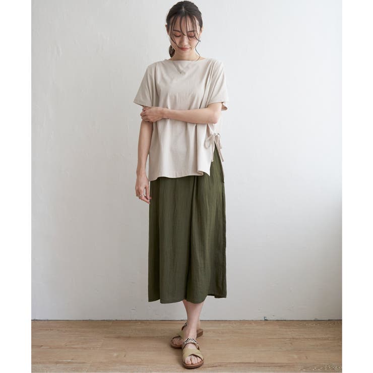 異素材サイドリボンチュニック | ikka  | 詳細画像12 