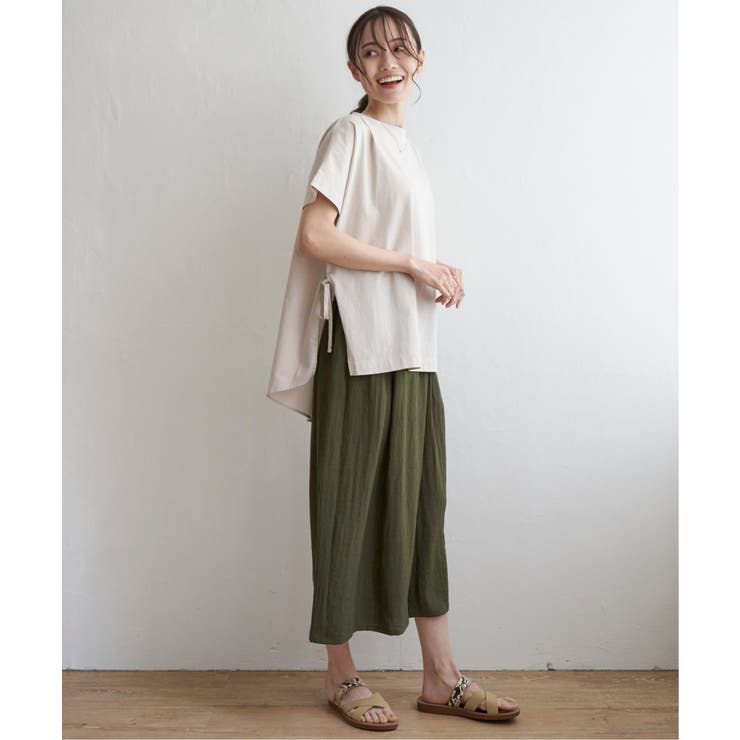 異素材サイドリボンチュニック | ikka  | 詳細画像13 