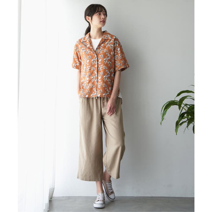 涼やかオープンカラーシャツ[品番：IKAW0018379]｜ikka （イッカ