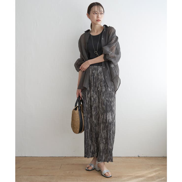 バックシャーリングシアーシャツ | ikka  | 詳細画像9 