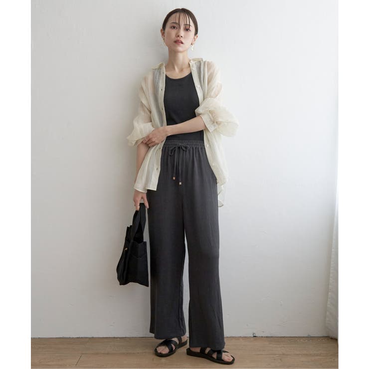 バックシャーリングシアーシャツ | ikka  | 詳細画像13 