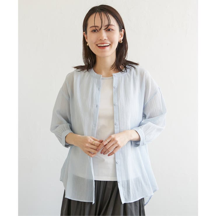 美品TICCA コットンバンドカラーシャツ ベージュ TICCA／ティッカ – ONTADE