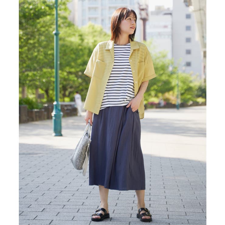 涼やか開襟ポケ付きシャツ | ikka  | 詳細画像11 