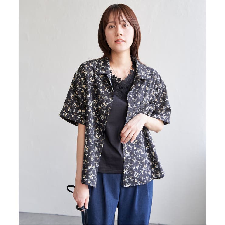 涼やか開襟ポケ付きシャツ | ikka  | 詳細画像23 