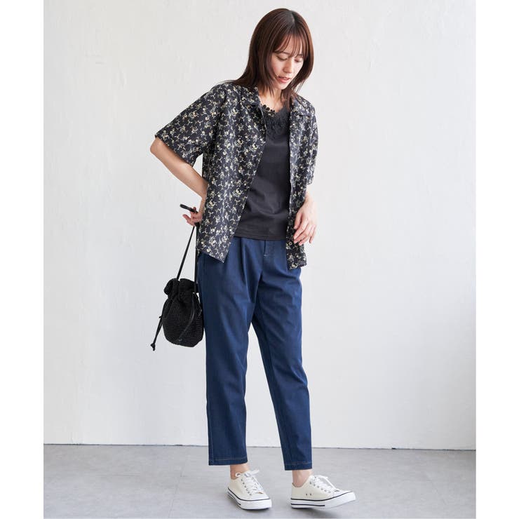 涼やか開襟ポケ付きシャツ | ikka  | 詳細画像24 