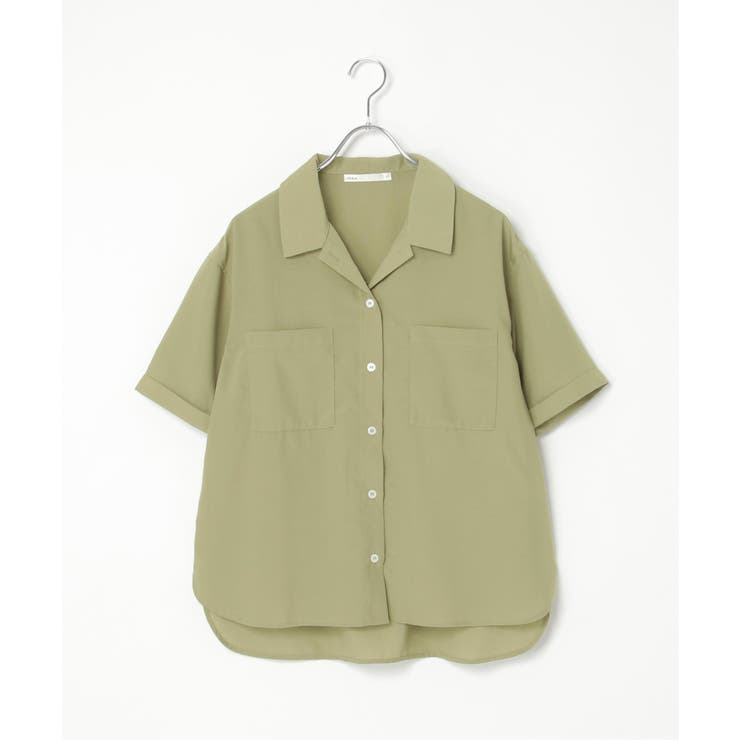 涼やか開襟ポケ付きシャツ | ikka  | 詳細画像37 