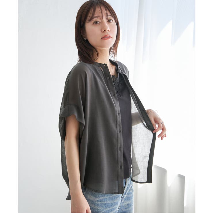 コットンライクシアードルマンブラウス | ikka  | 詳細画像11 