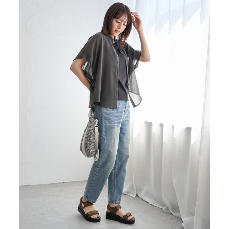 コットンライクシアードルマンブラウス | ikka  | 詳細画像12 