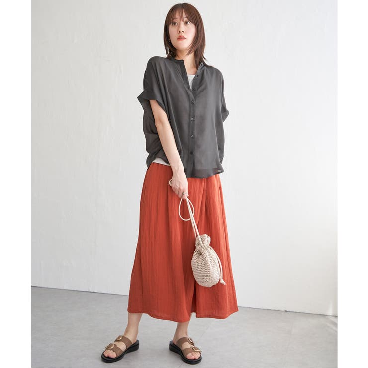 コットンライクシアードルマンブラウス | ikka  | 詳細画像17 