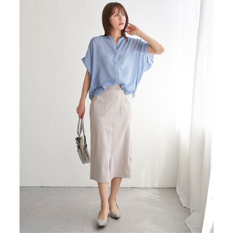 コットンライクシアードルマンブラウス | ikka  | 詳細画像20 