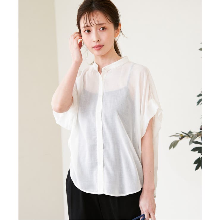 コットンライクシアードルマンブラウス | ikka  | 詳細画像3 