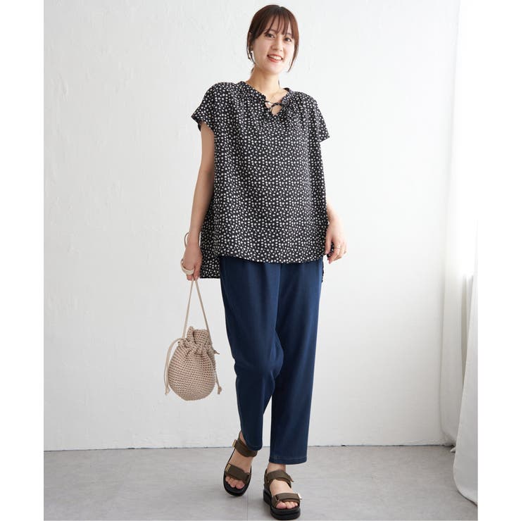 ジョーゼットフレンチスリーブブラウス | ikka  | 詳細画像8 